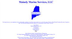 Desktop Screenshot of mainelyservices.us